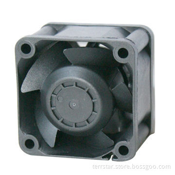 DC Fan with 5, 12 and 24V with Measures 40x40x28mm, Available in Various Performances